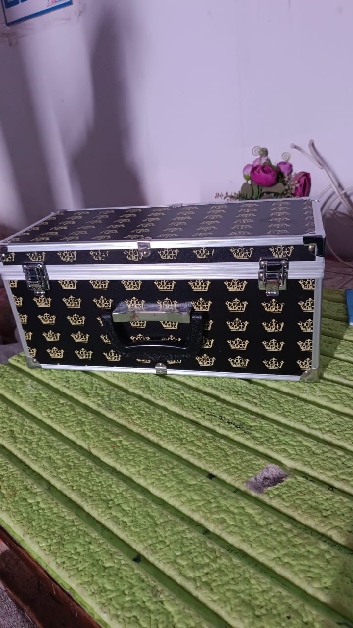 Wooden & Aluminium Multipurpose Portable Suitcase Travel Tool Box (38×17×18 Cm / 1 Pc) Wooden & Aluminium Multipurpose Portable Suitcase Travel Tool Box (38×17×18 Cm / 1 Pc)